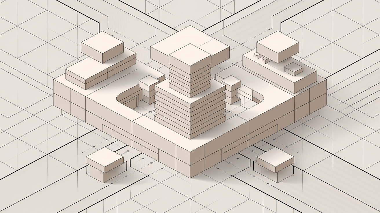 Illustration d'une architecture informatique évolutive et modulaire
