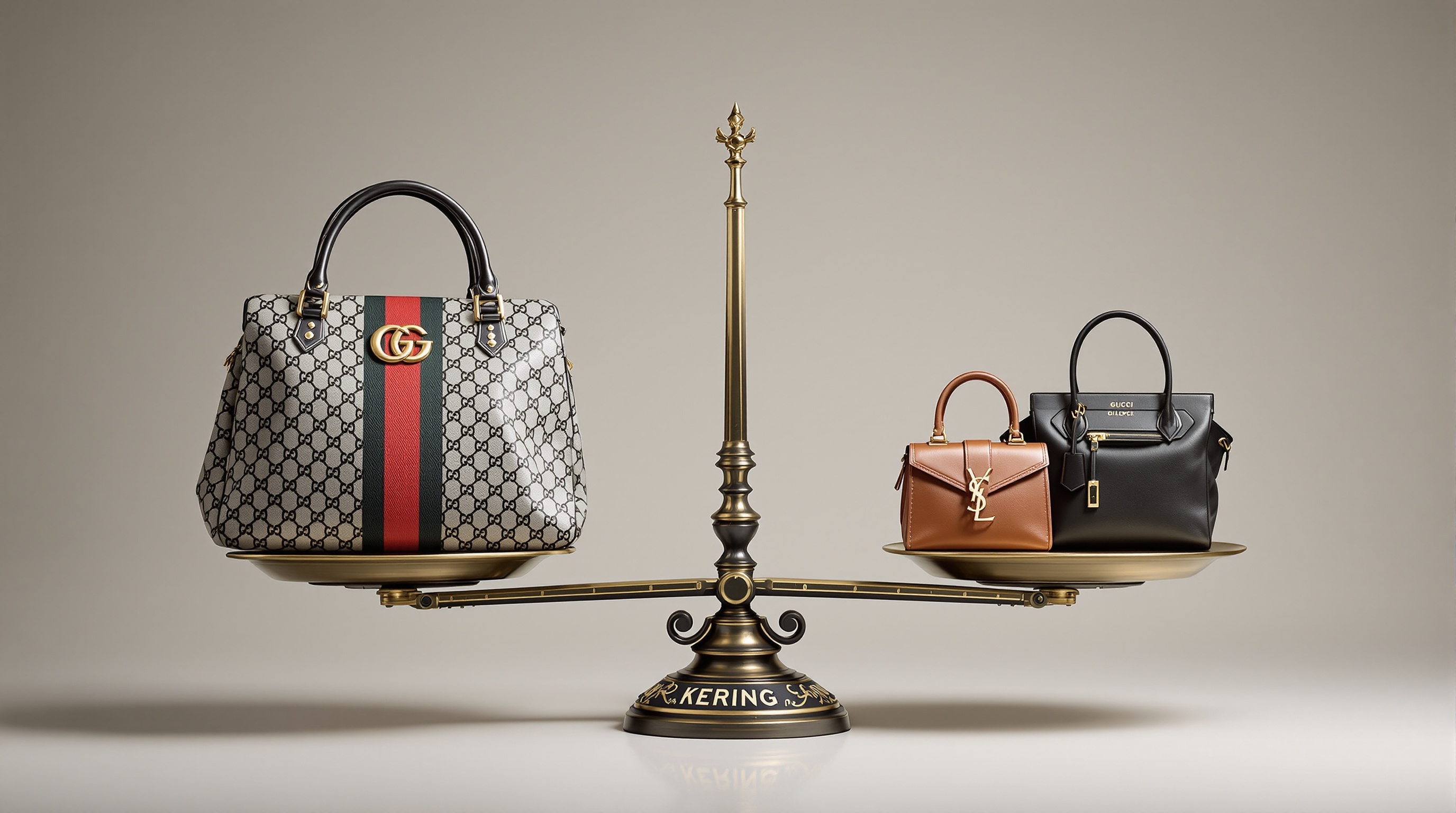 Balance illustrant le fragile équilibre des marques chez Kering