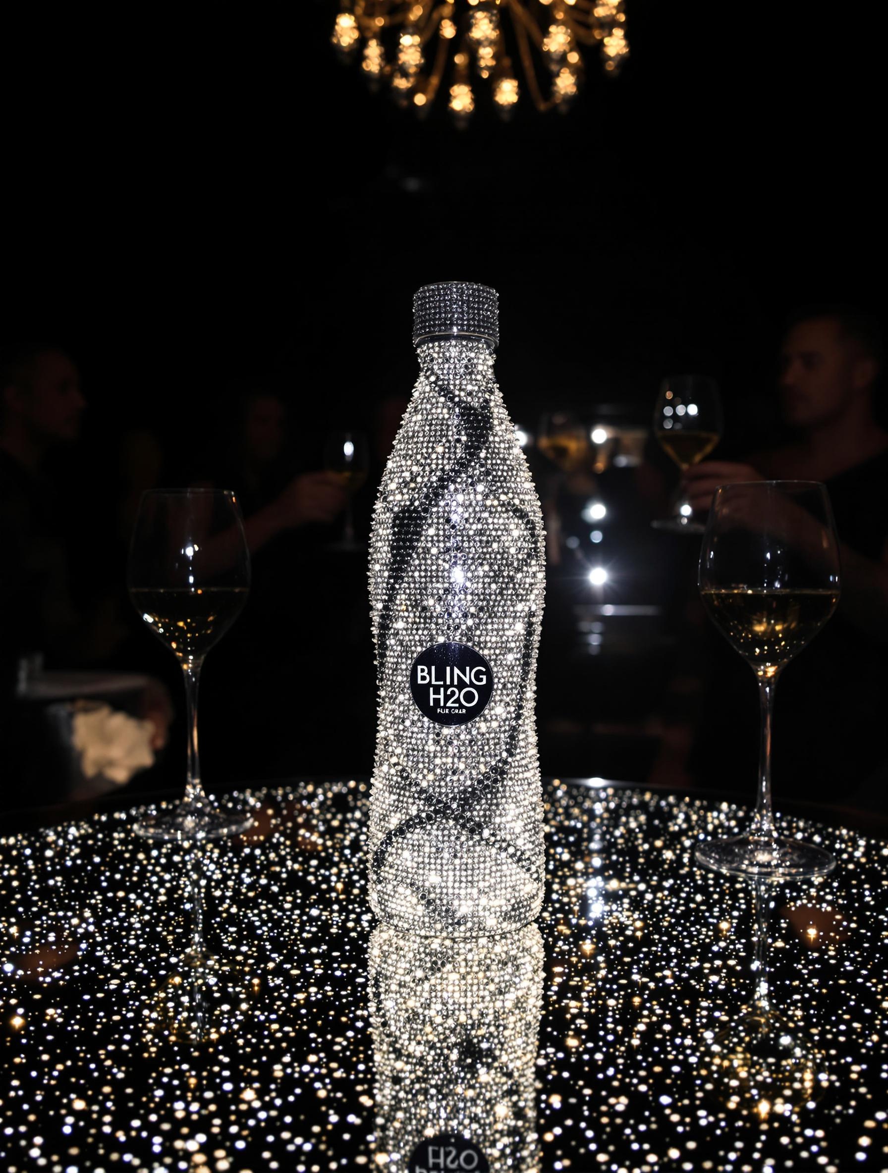 Bling H2O bottle célébrités club privé désirable