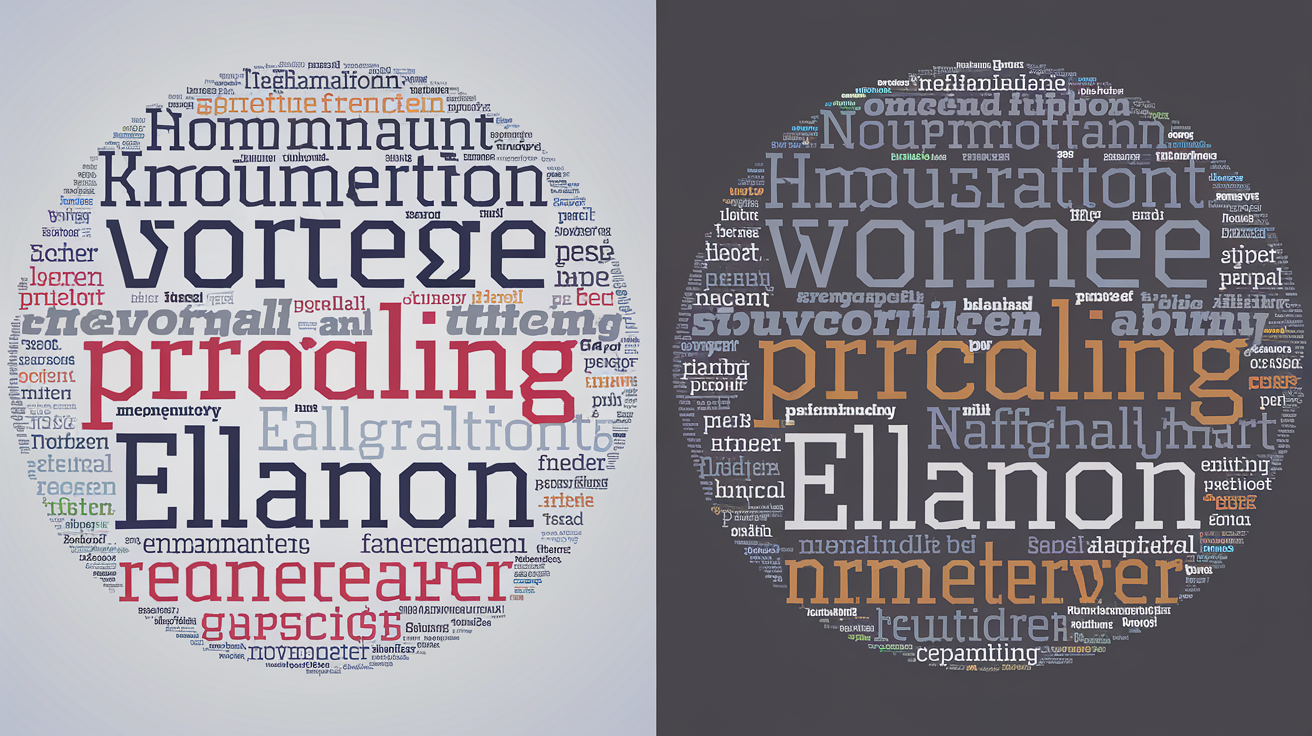 Comparaison entre un nuage naïf et un nuage personnalisé illustrant leur différence d’impact