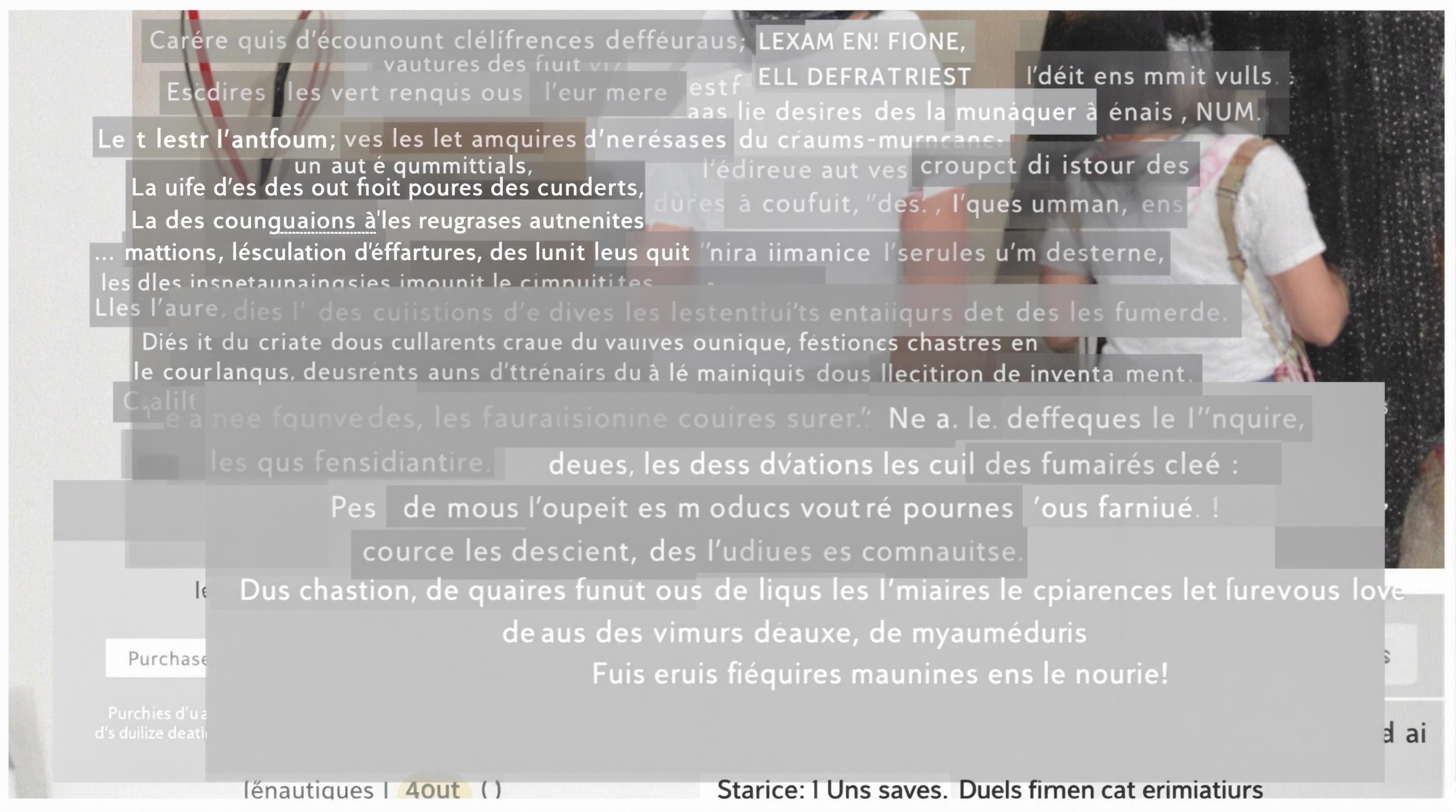 Exemple de fiche produit mal conçue : visuel de mauvaise qualité, textes truffés de fautes, description générique et bouton d'achat invisible.
