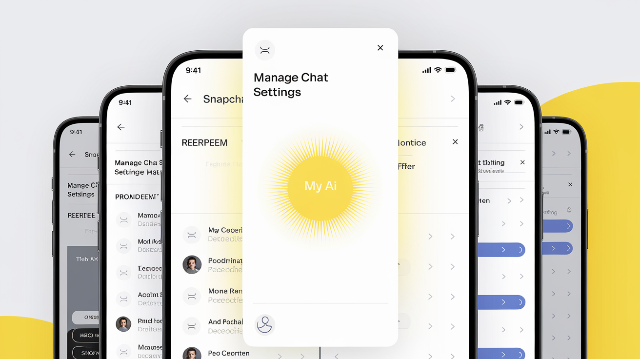 Menu Gérer les paramètres de chat sur Snapchat