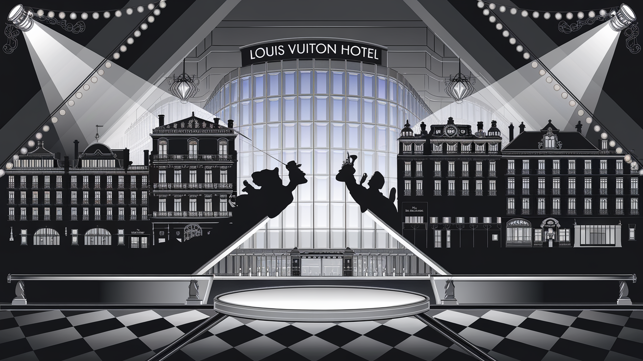 Duel des palaces sur les Champs : la nouvelle façade Louis Vuitton face aux mastodontes parisiens.