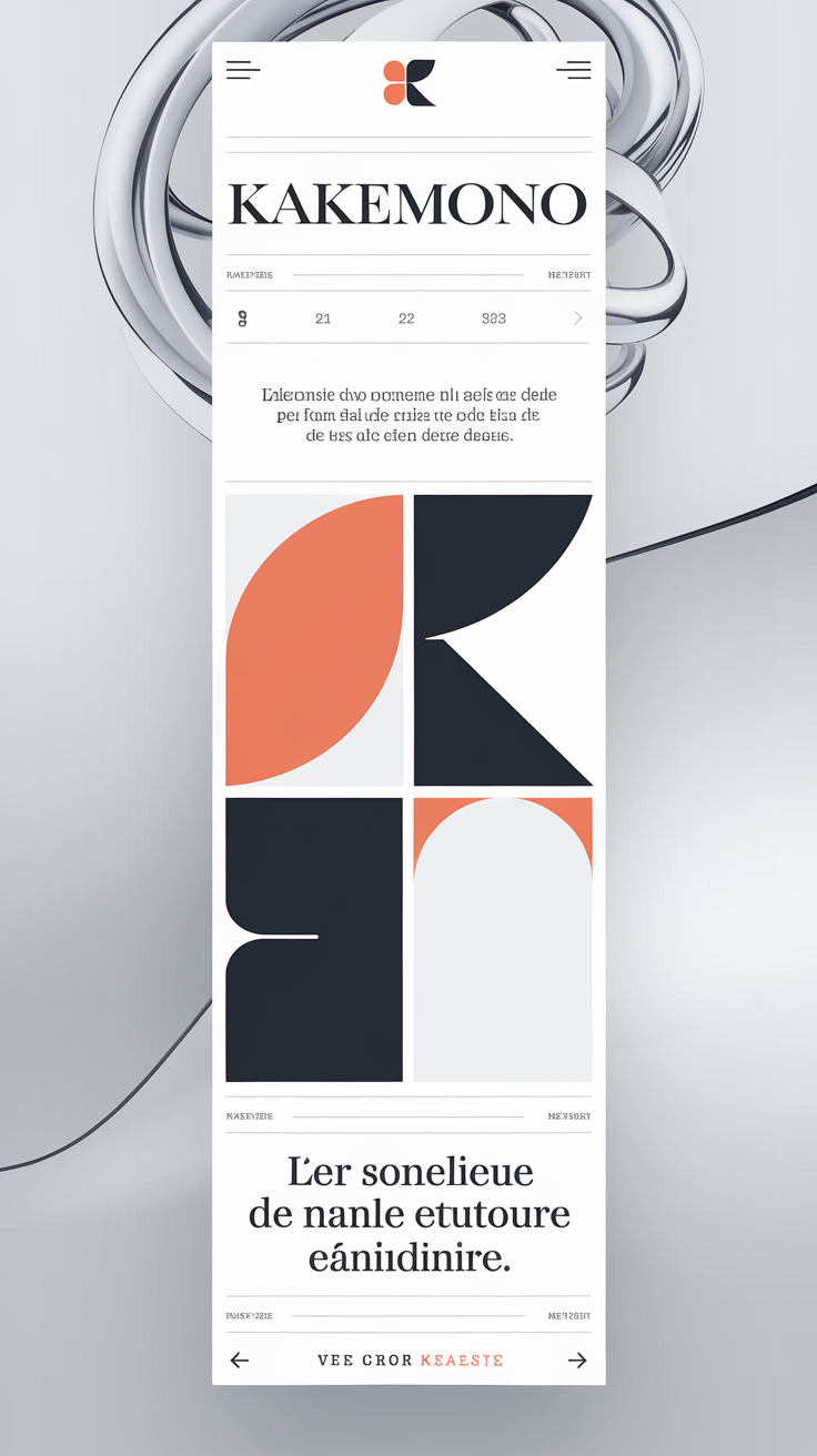 Kakemono professionnel avec logo visible et structure hiérarchique