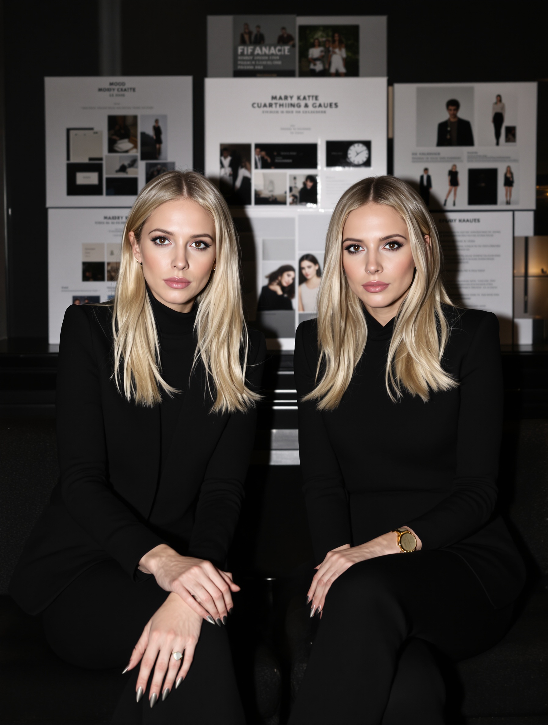Mary-Kate et Ashley Olsen austérité calculée bureau luxe