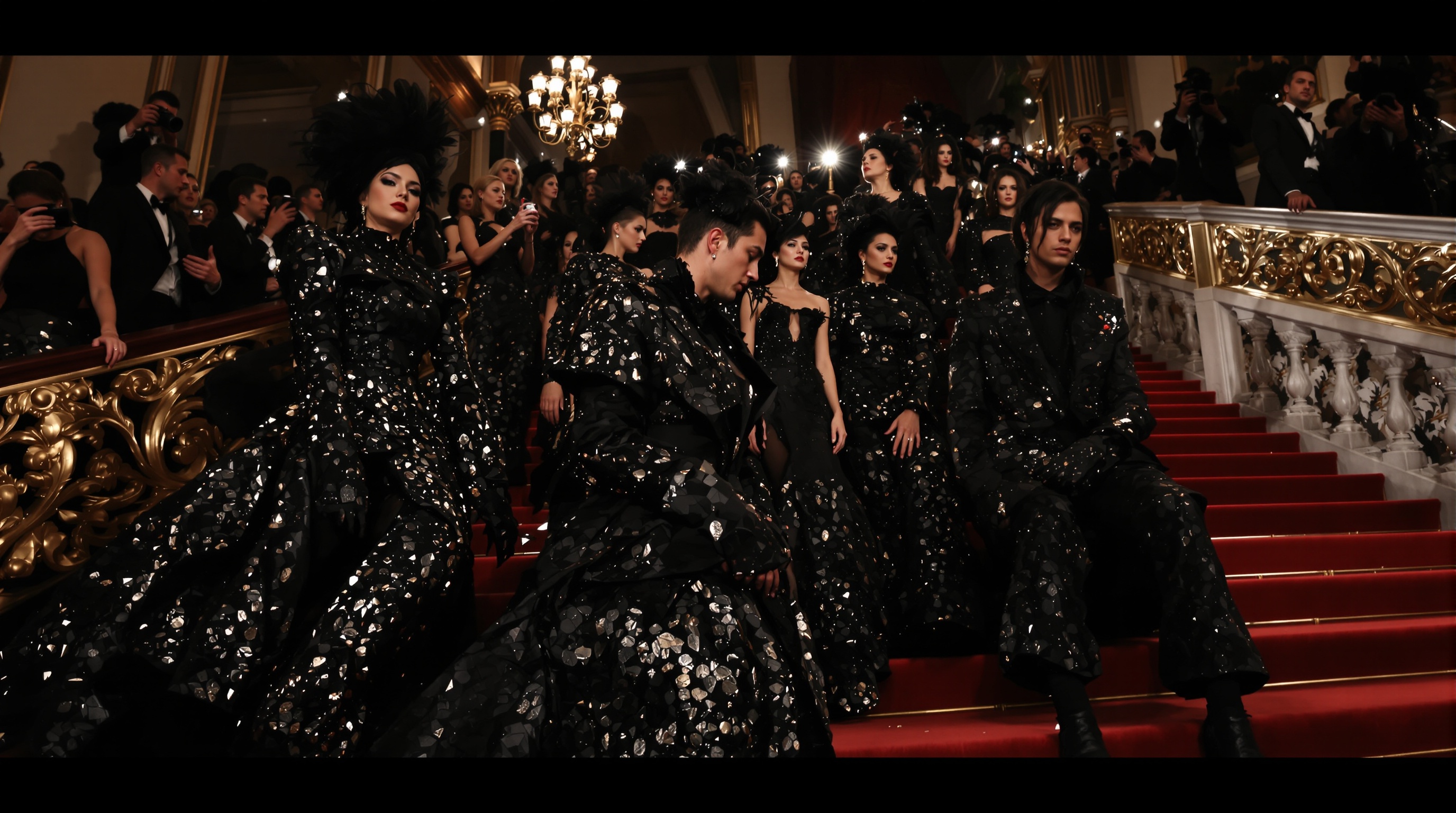 Tapis rouge du Met Gala 2025, thème tailoring black style