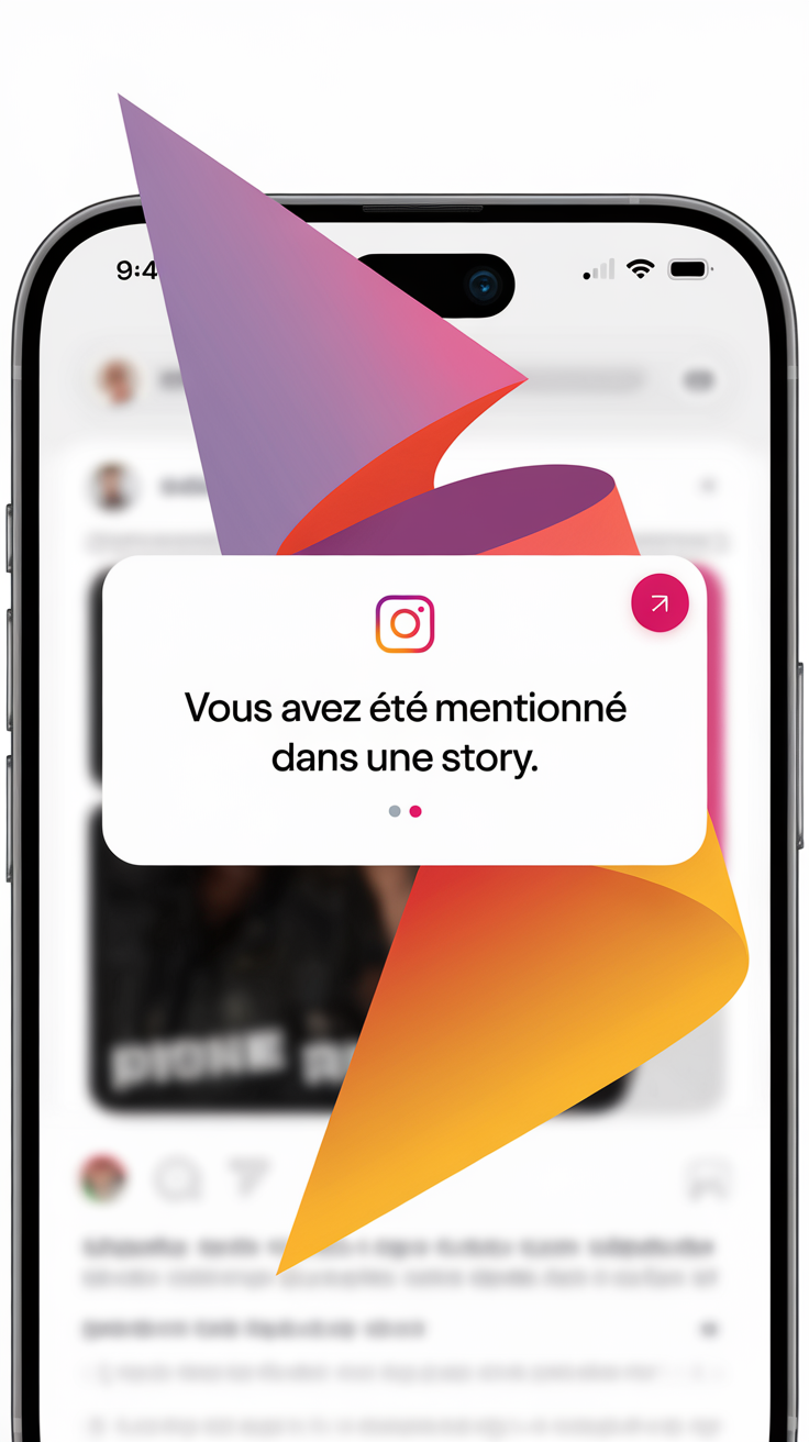 Notification Instagram mention story