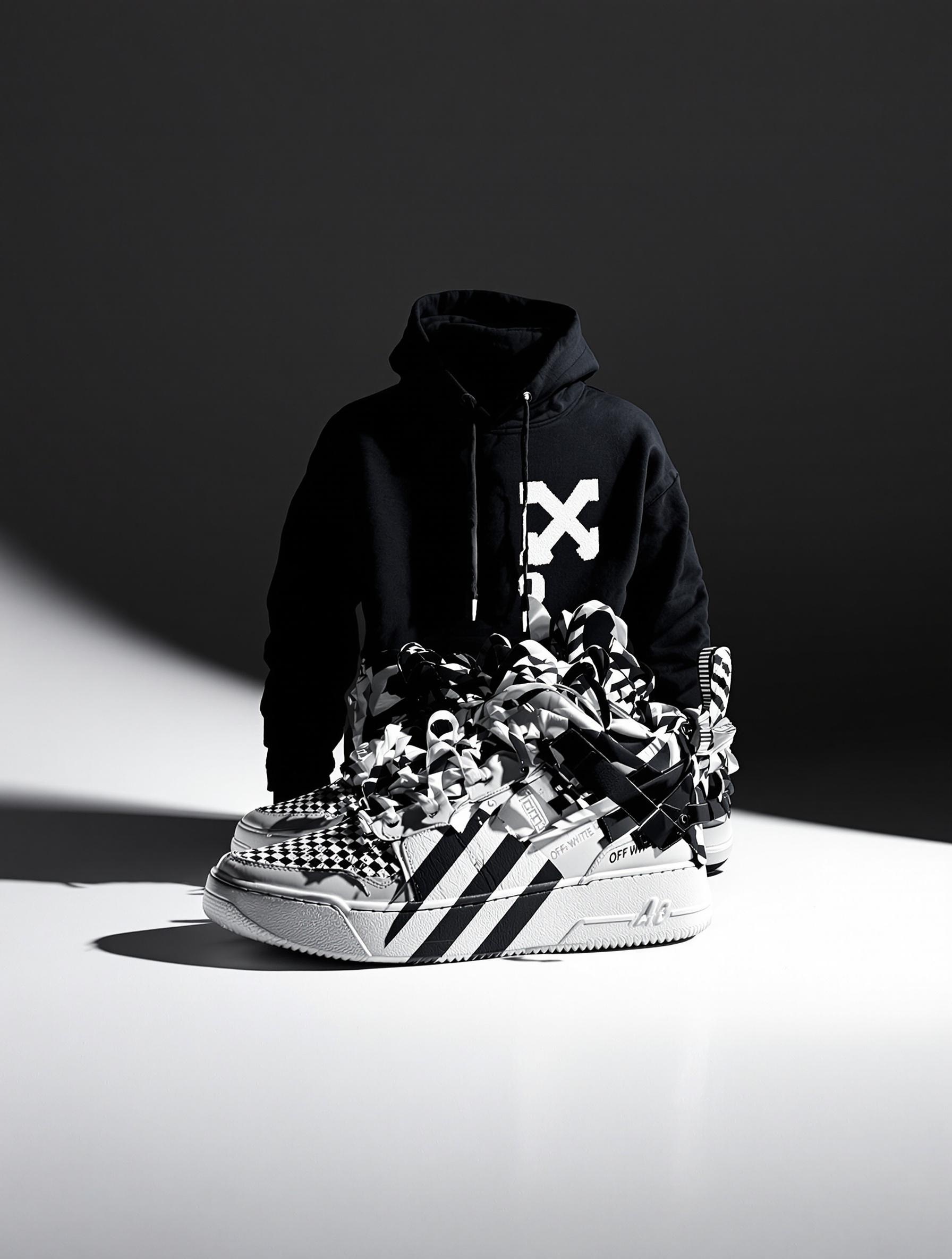 Une pièce emblématique d'Off-White, symbolisant l'ascension fulgurante de la marque et son impact sur le streetwear de luxe.