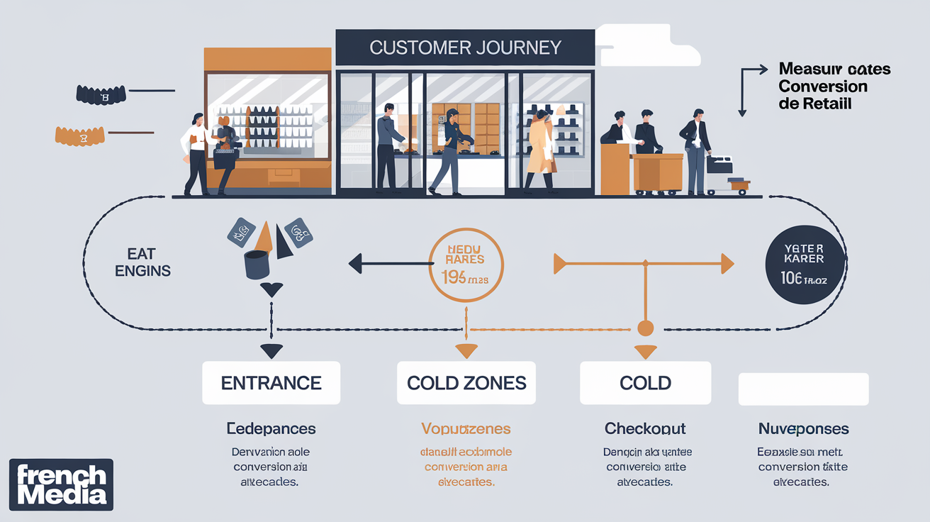 Parcours client magasin physique taux de conversion