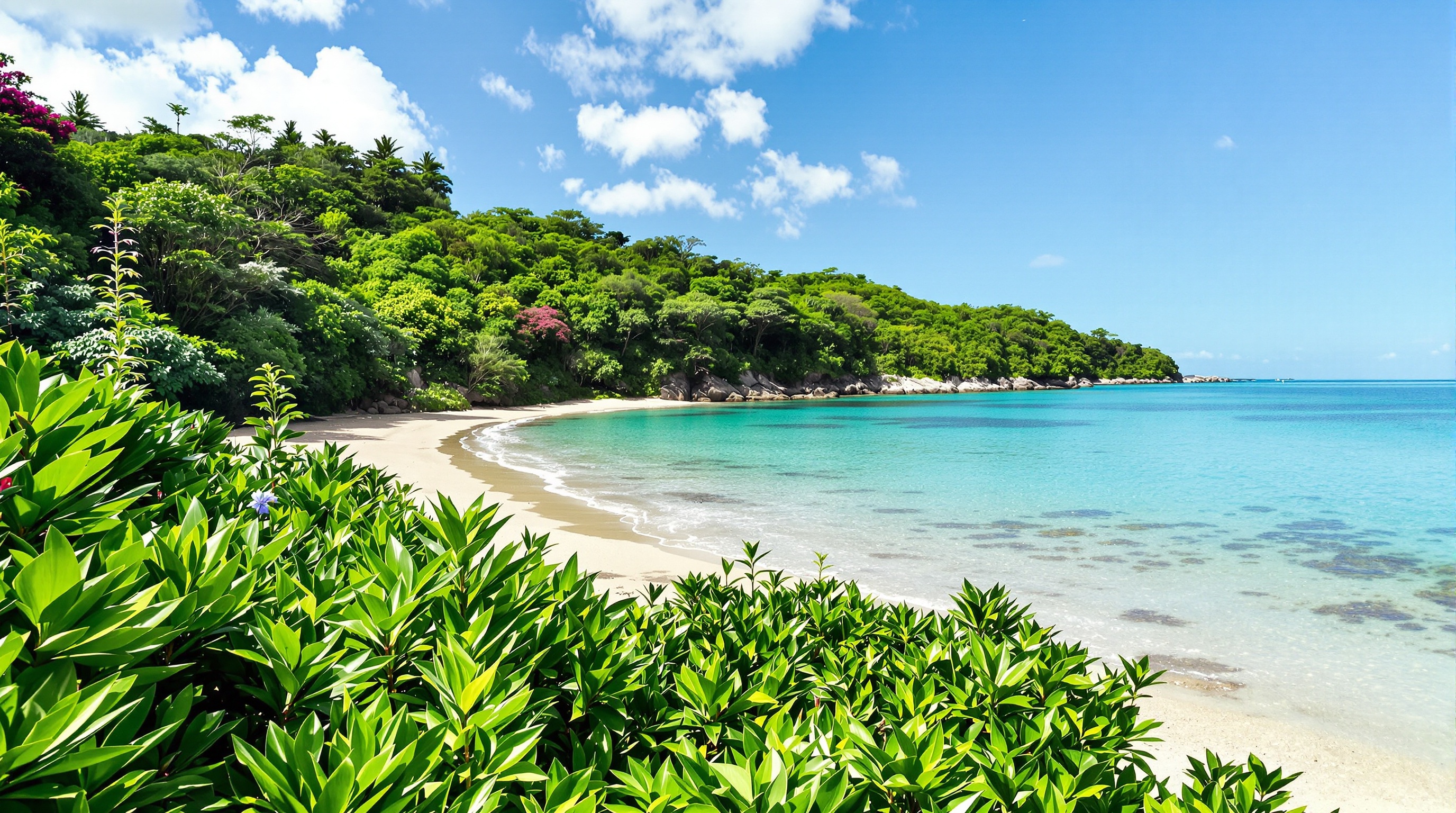 Paysage typique d'Okinawa, symbole de sérénité