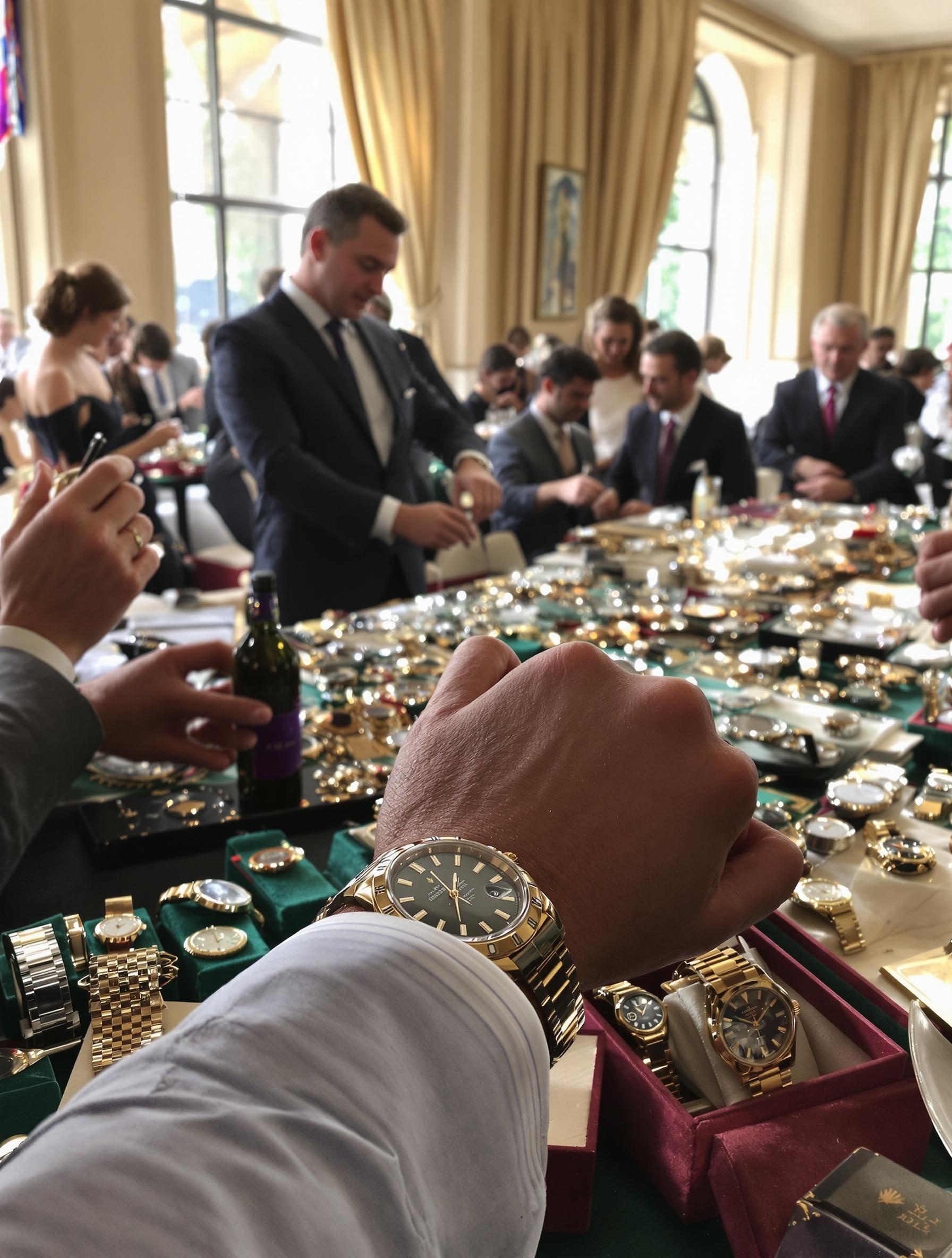 Rassemblement passionnés collectionneurs montres Rolex