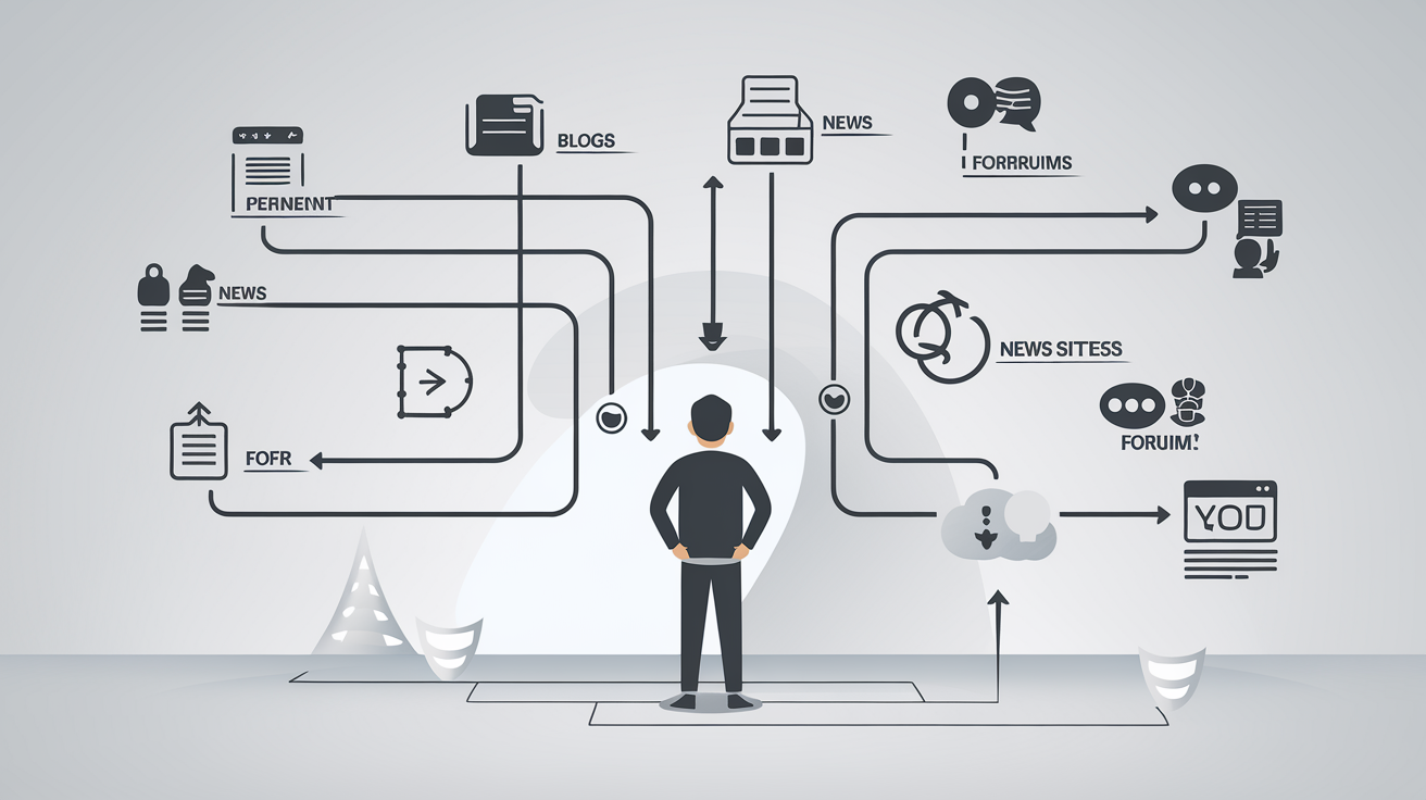 Schéma illustrant la personnalisation des flux RSS