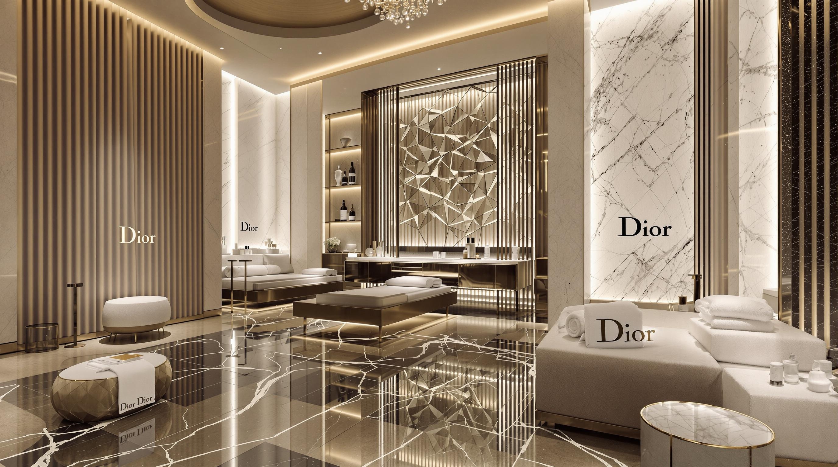 Un spa Dior contemporain dans un hôtel ultra-luxe