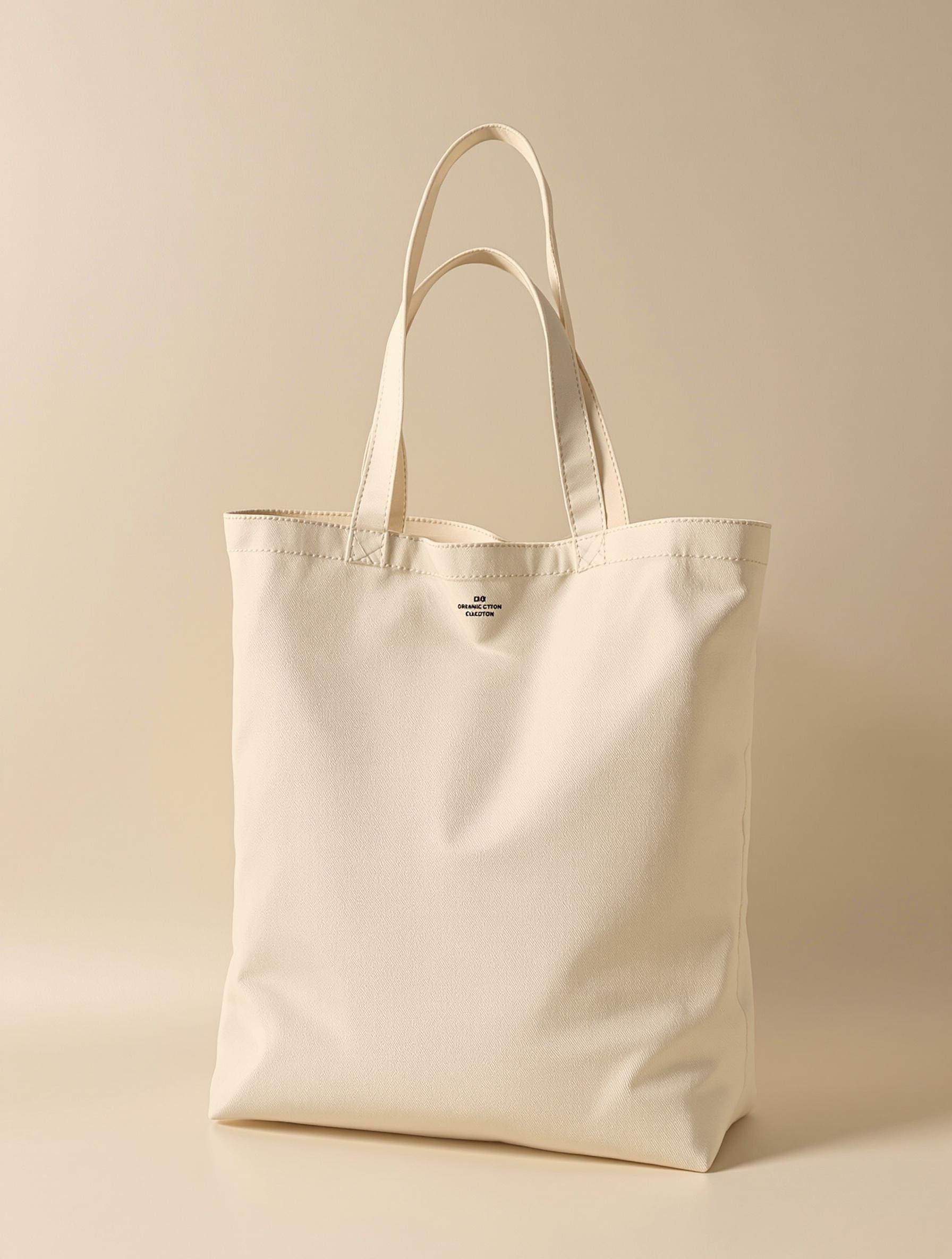 Tote bag en coton bio avec un design épuré et un logo subtil
